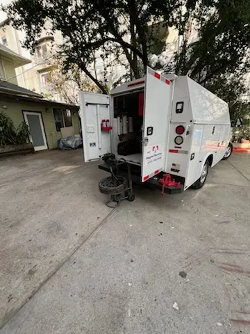 Magnet Plumbing service vehicle on-site for Slab Leak Repair in Country Club of Miami Estates